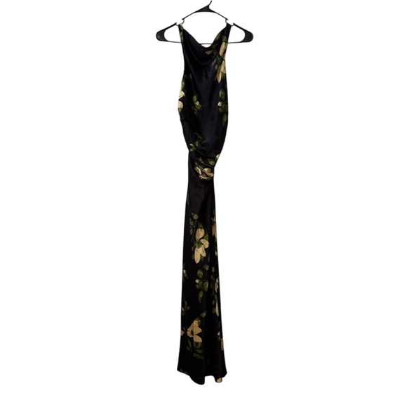 🆕 REFORMATION Anaiis Silk Maxi Dress in Mood For Love Sz 8 - Picture 3 of 7
